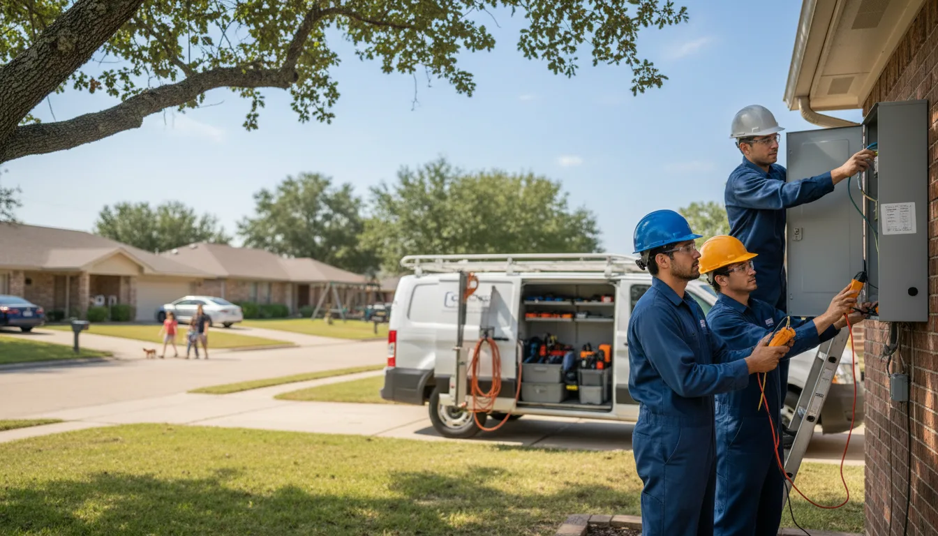 Certified electrician providing emergency electrical services in Friendswood, TX